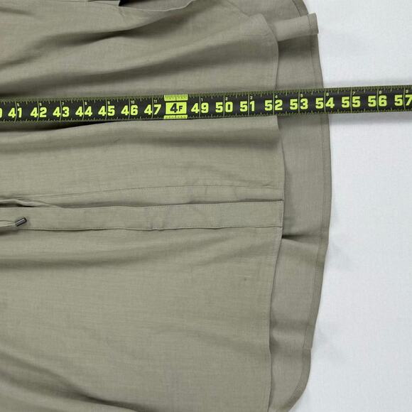 Vince Women's Linen Blend Cargo Shift Midi Dress Medium Sandbar Beige - Picture 14 of 14